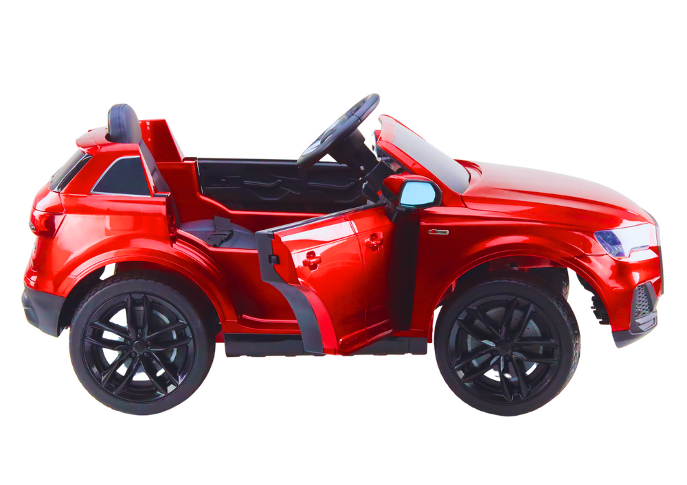 Vienvietis elektromobilis Audi Q7, raudonas