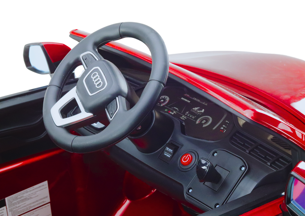 Vienvietis elektromobilis Audi Q7, raudonas