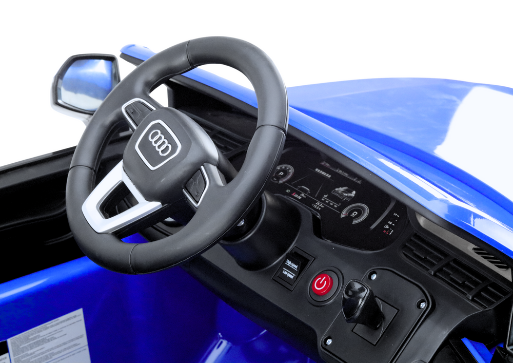 Vienvietis elektromobilis Audi Q7, mėlynas