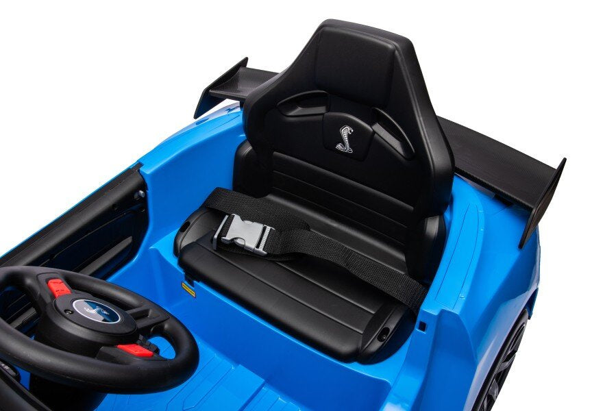 Vienvietis elektromobilis vaikams Ford Mustang GT500 Shelby, mėlynas