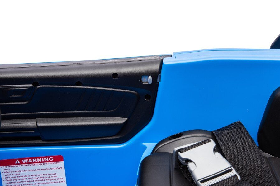 Vienvietis elektromobilis vaikams Ford Mustang GT500 Shelby, mėlynas