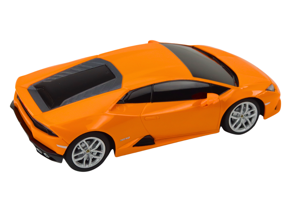 Nuotoliniu būdu valdomas Lamborghini Huracan automobilis 1:24, oranžinis