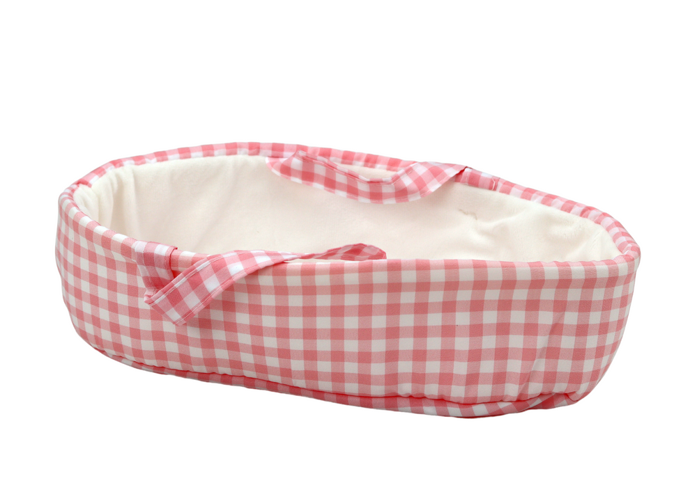 Lėlė kūdikis su pliušiniu zuikučiu, rožinė