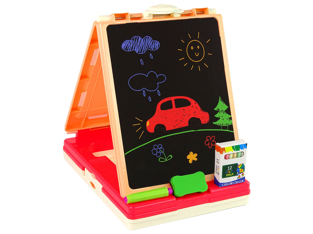 Daugiafunkcinis dvipusis žaidimų stalas 3in1, raudonas