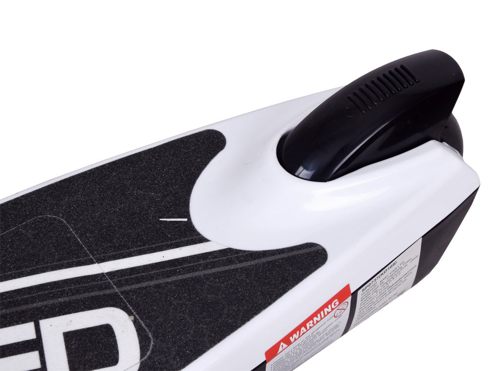 Elektrinis paspirtukas su LED apšvietimu, baltas