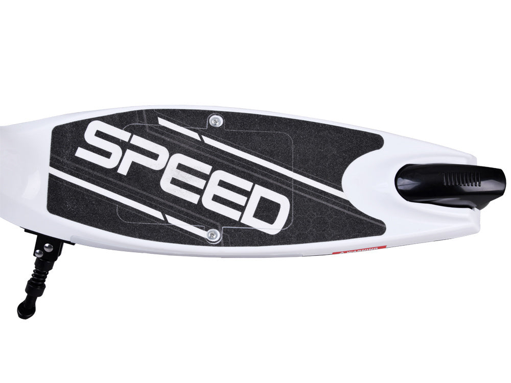 Elektrinis paspirtukas su LED apšvietimu, baltas