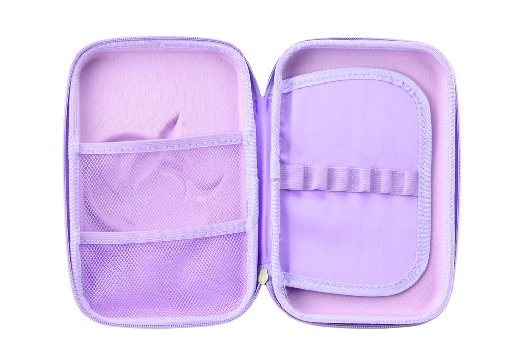 Didelis 3D penalas su vienaragiu 23x15x5 cm, violetinis