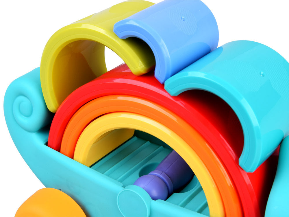 Montessori chameleonas su dėlionė