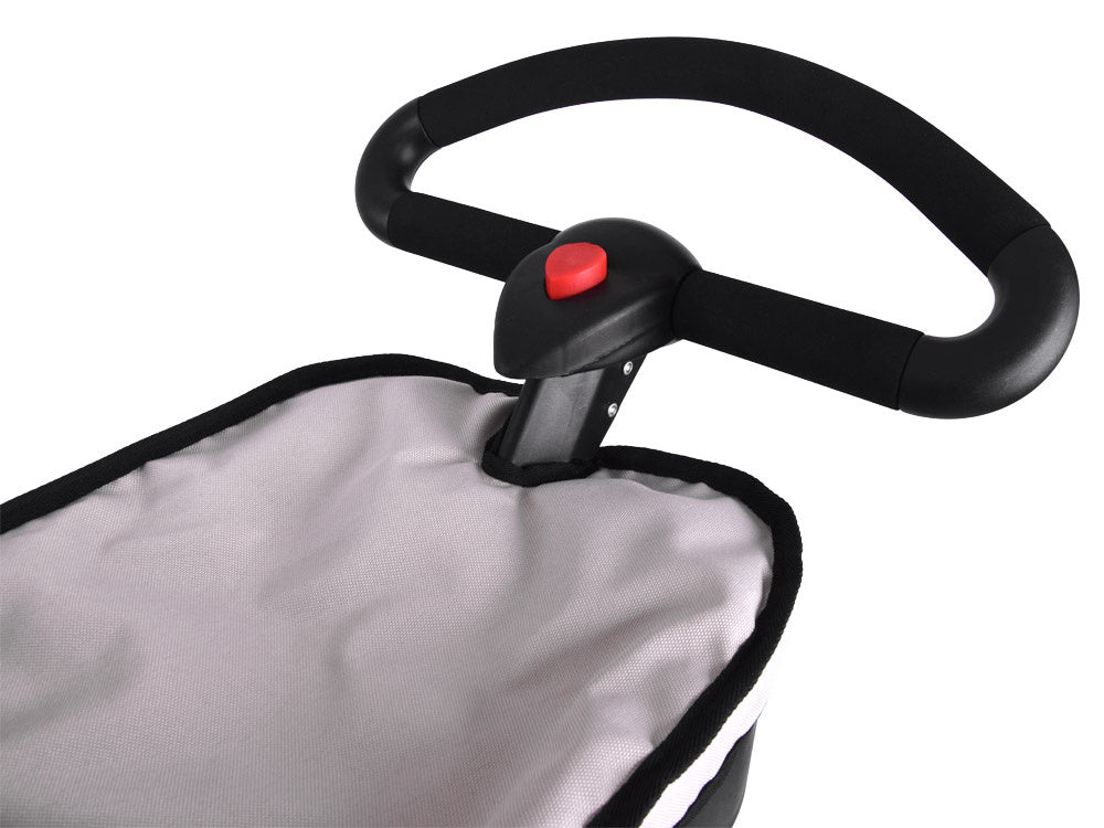 Didelis vežimėlis lėlėms, pilkas