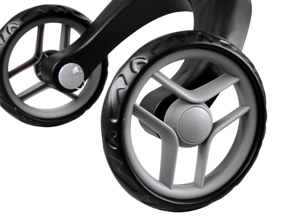 Didelis vežimėlis lėlėms, pilkas