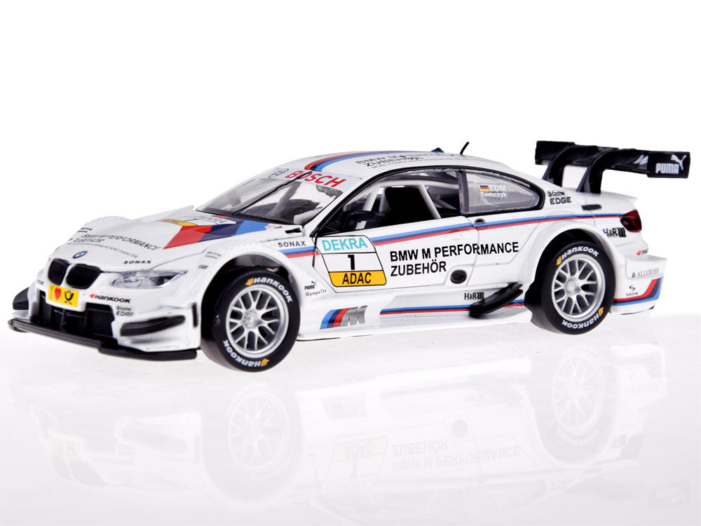 Metalinis sportinis BMW M3 DTM automobilis su garso ir šviesos efektais