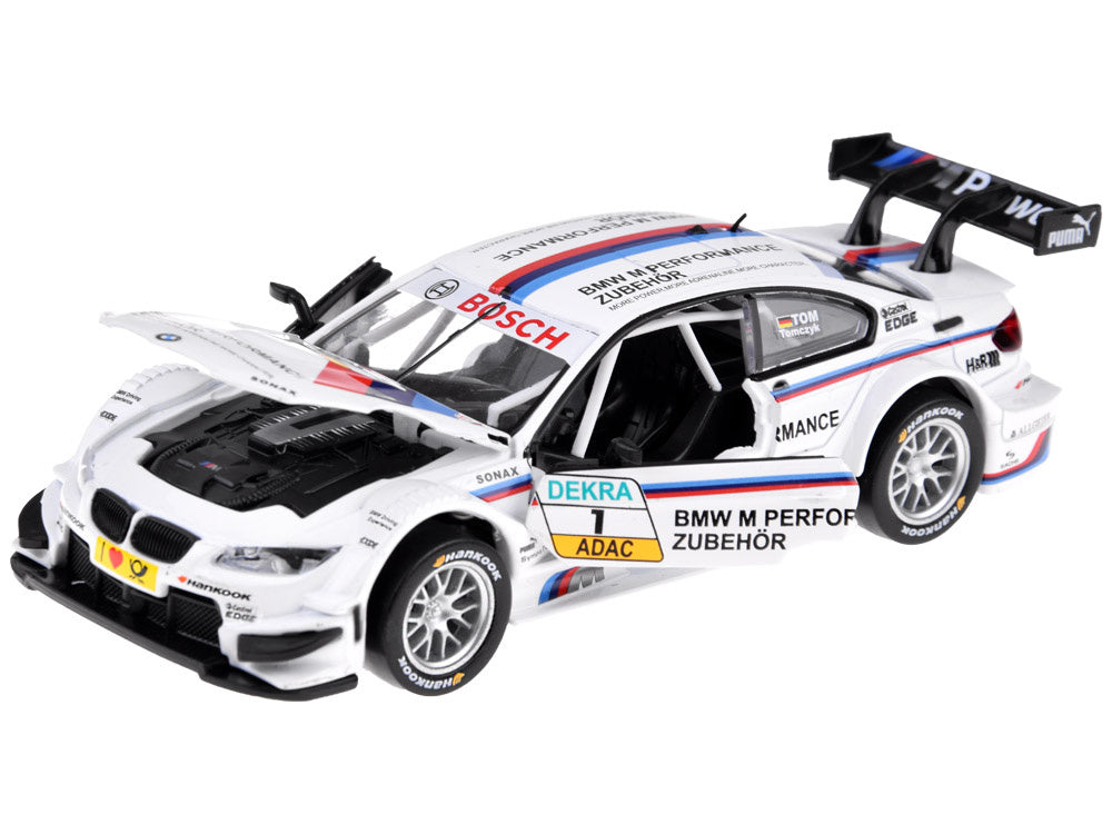 Metalinis sportinis BMW M3 DTM automobilis su garso ir šviesos efektais