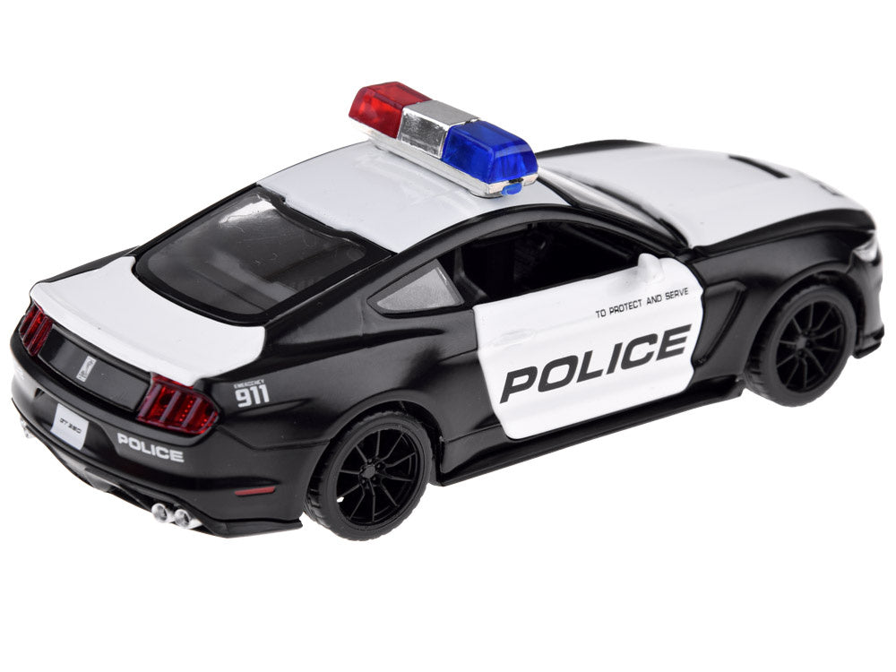 Metalinis policijos Ford Shelby GT350 automobilis su garso ir šviesos efektais