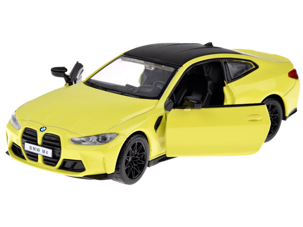 Metalinis BMW M4 automobilis su garso ir šviesos efektais