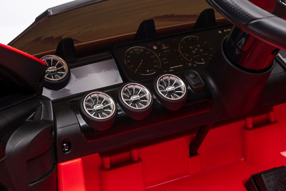 Vienvietis elektromobilis  vaikams  Mercedes CLA 45s AMG 4x4, raudonas