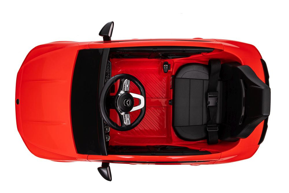 Vienvietis elektromobilis  vaikams  Mercedes CLA 45s AMG 4x4, raudonas