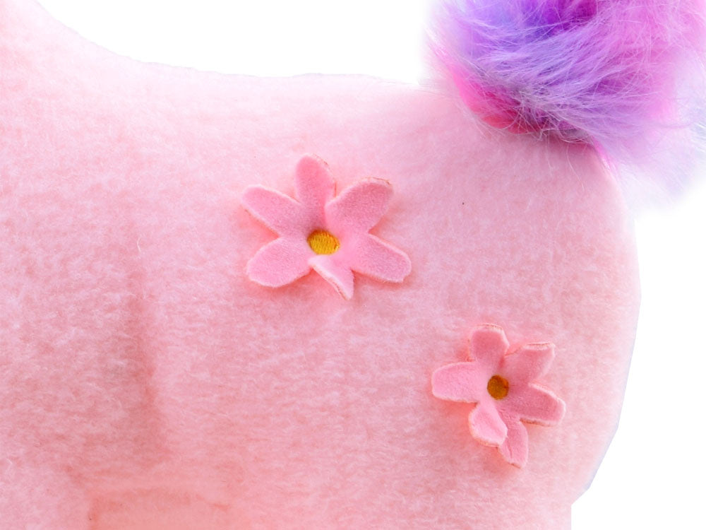 Pliušinis vienaragis 48 cm, rožinis