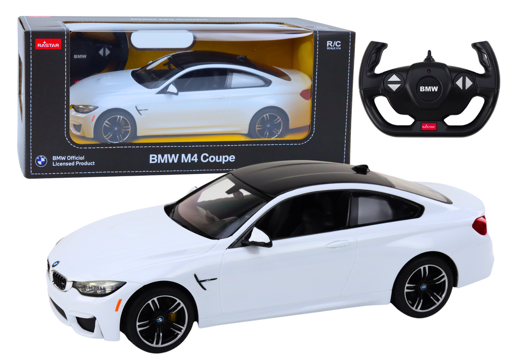 Nuotoliniu būdu valdymas BMW M4 Copue automobilis 1:14, baltas