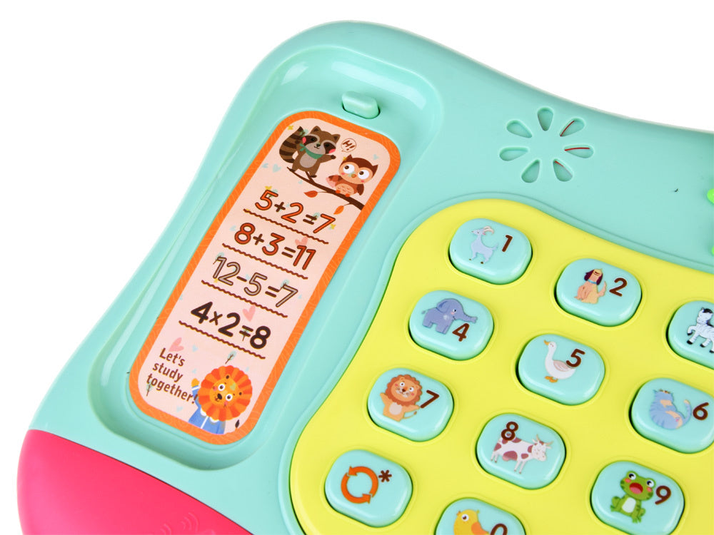 Vaikiškas telefonas su šviesos ir garso efektais