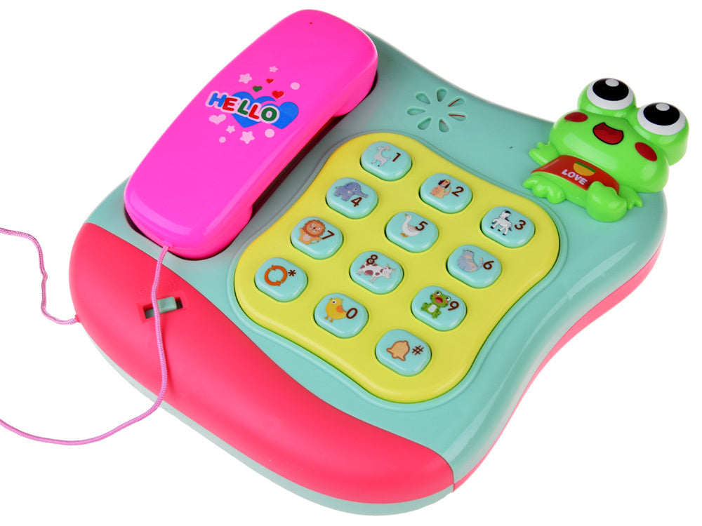 Vaikiškas telefonas su šviesos ir garso efektais