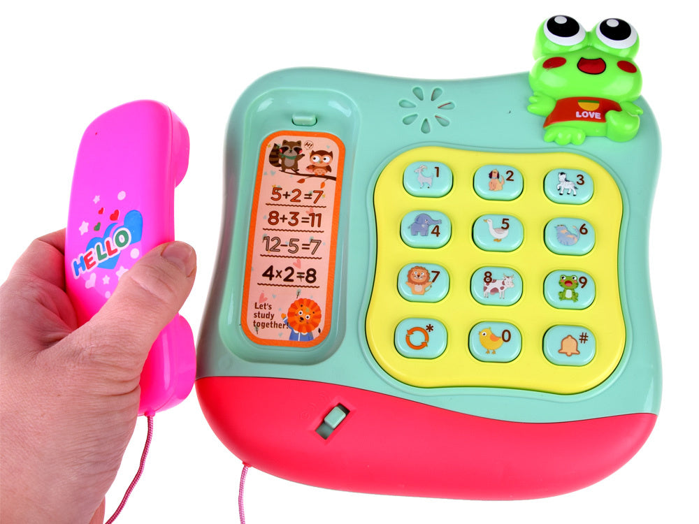 Vaikiškas telefonas su šviesos ir garso efektais