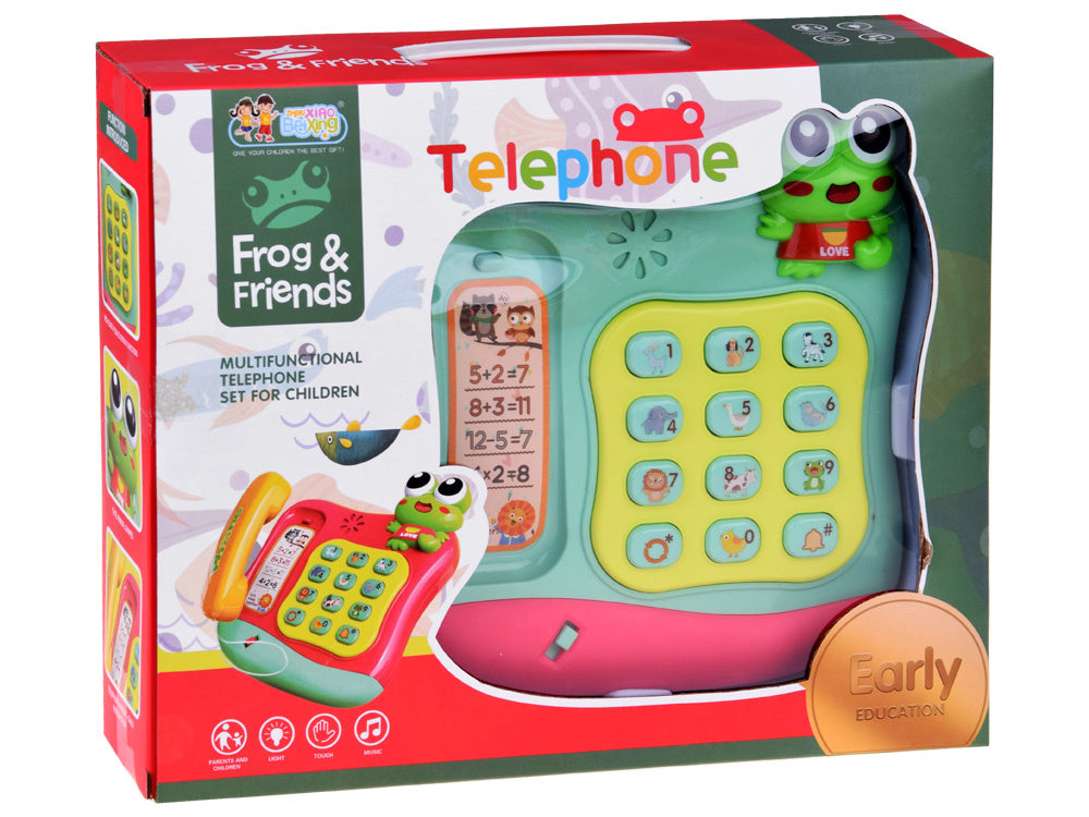 Vaikiškas telefonas su šviesos ir garso efektais