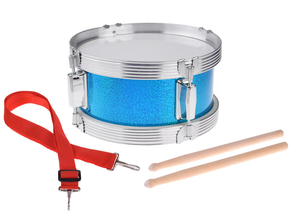 Vaikiškas būgnas su lazdelėmis, mėlynas