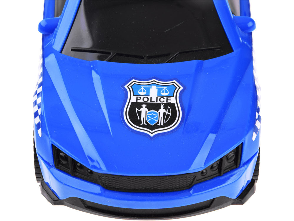 Policijos transporto priemonių rinkinys su šviesos ir garso efektais