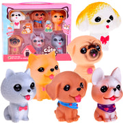 Guminių figūrėlių rinkinys 6 vnt, šuniukai