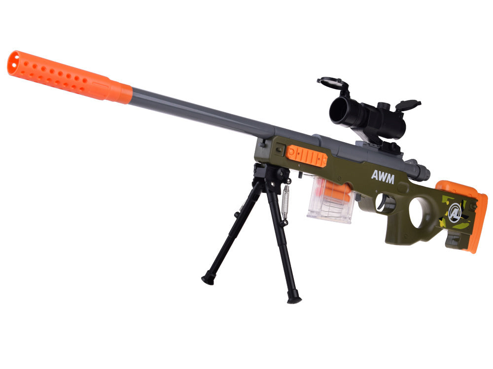 Žaislinis snaiperio šautuvas su priedais