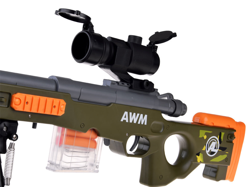 Žaislinis snaiperio šautuvas su priedais