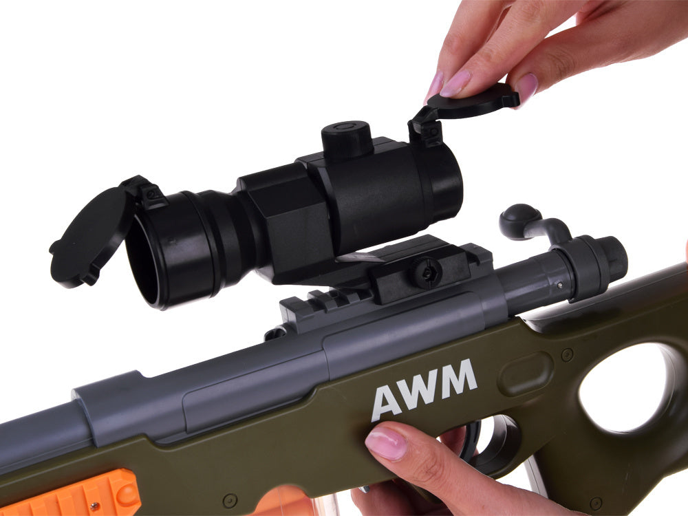 Žaislinis snaiperio šautuvas su priedais