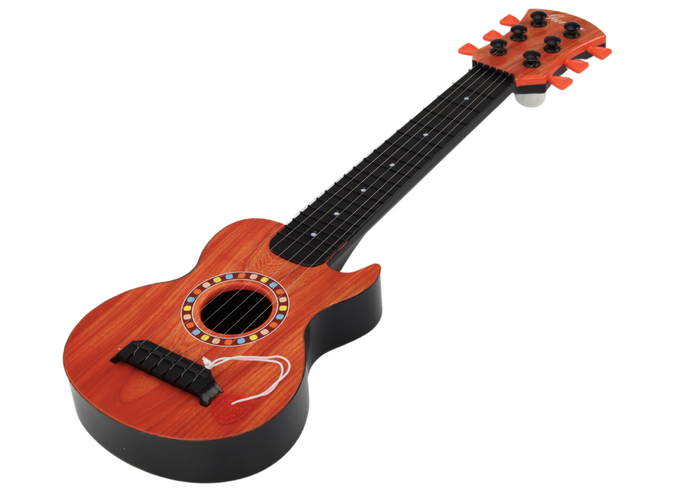 Žaislinė medinė gitara, ruda