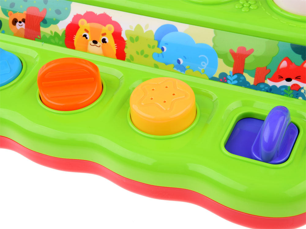 Interaktyvus žaislas "Pop-up" su šviesos ir garso efektais, gyvūnai