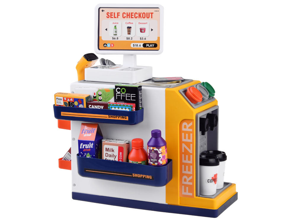 Žaislinė savitarnos parduotuvė su priedais