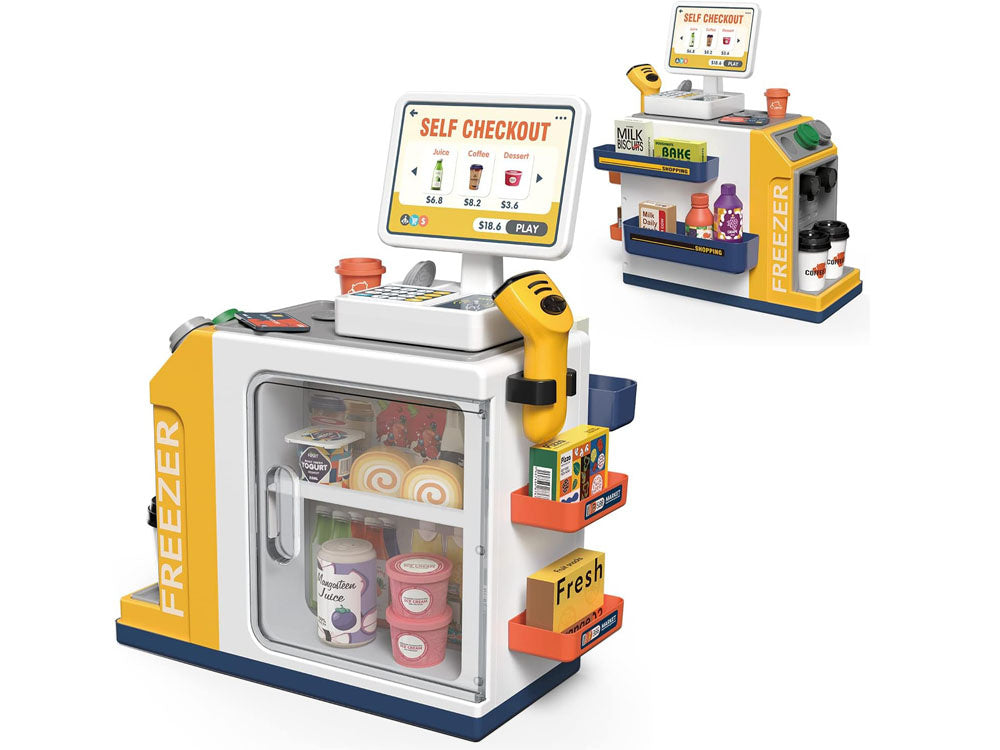 Žaislinė savitarnos parduotuvė su priedais