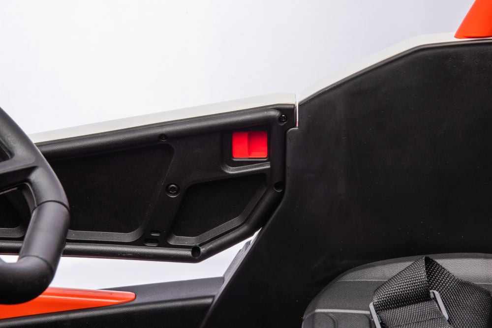 Vienvietis elektrinis bagis NEL-901 4x4 UTV, oranžinis