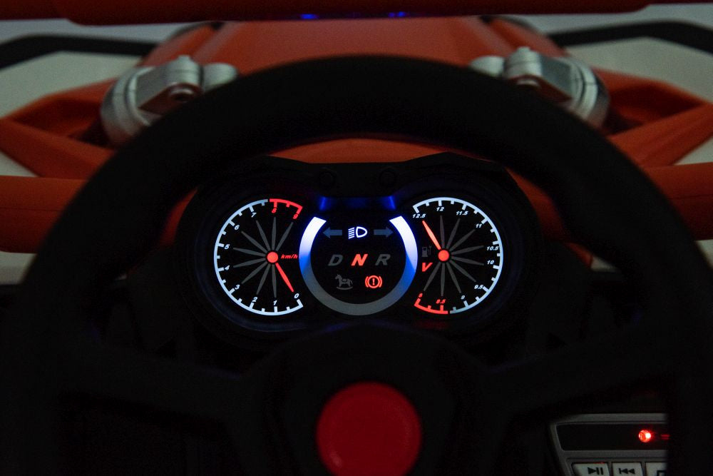 Vienvietis elektrinis bagis NEL-901 4x4 UTV, oranžinis