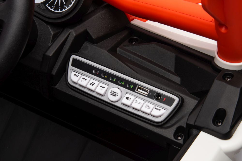 Vienvietis elektrinis bagis NEL-901 4x4 UTV, oranžinis