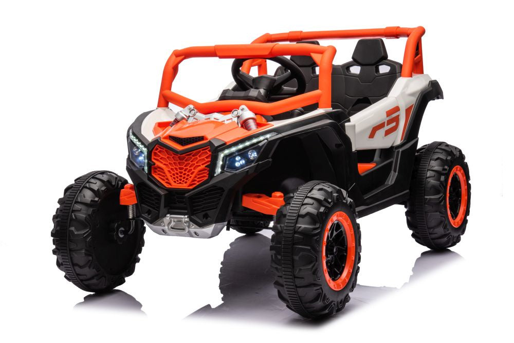 Vienvietis elektrinis bagis NEL-901 4x4 UTV, oranžinis