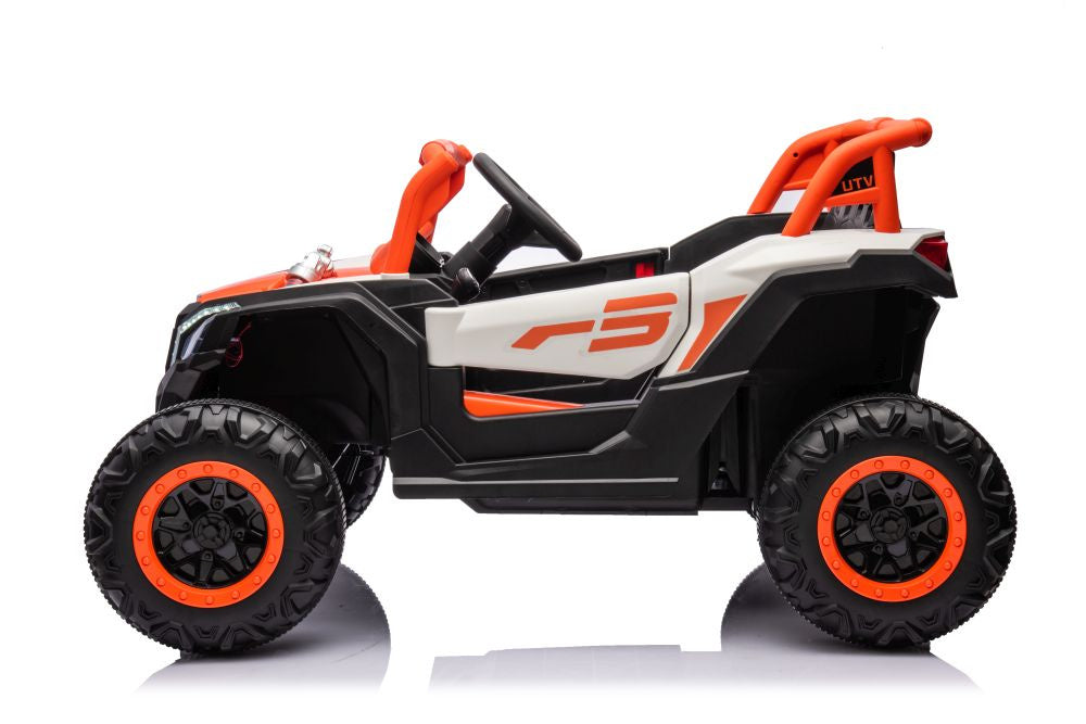 Vienvietis elektrinis bagis NEL-901 4x4 UTV, oranžinis