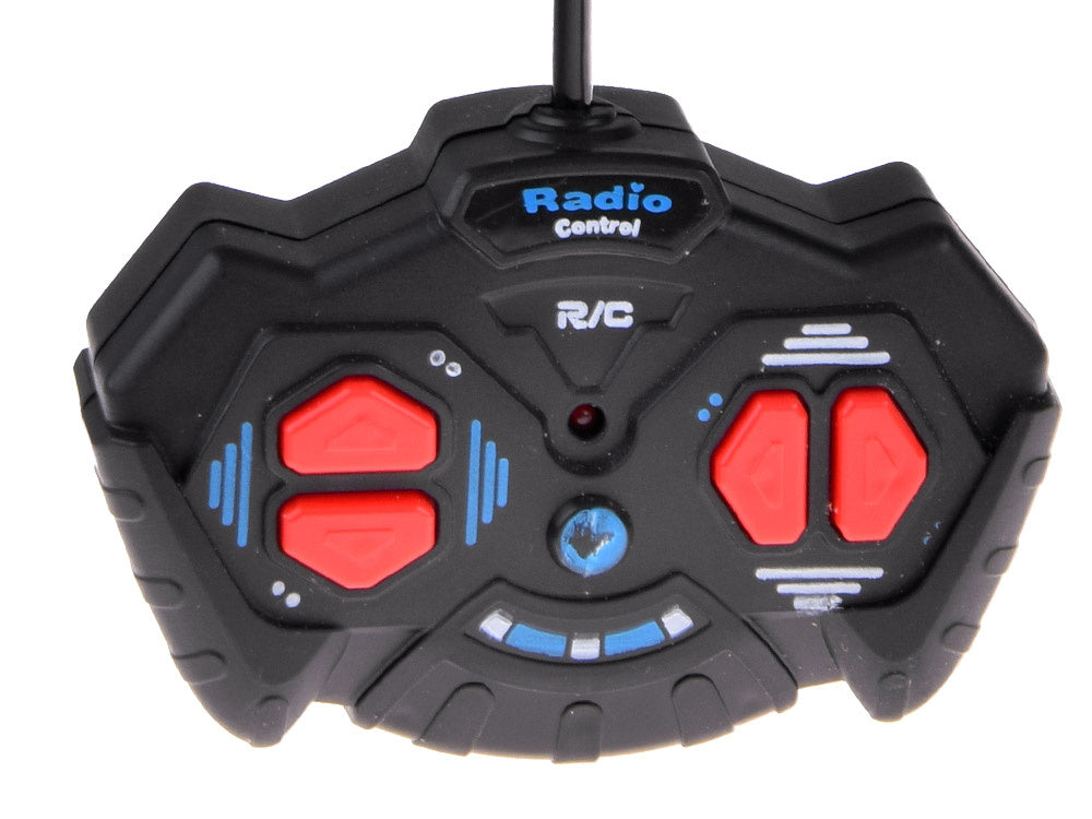 Nuotoliniu būdu valdomas autobusas su šviesos efektais, geltonas