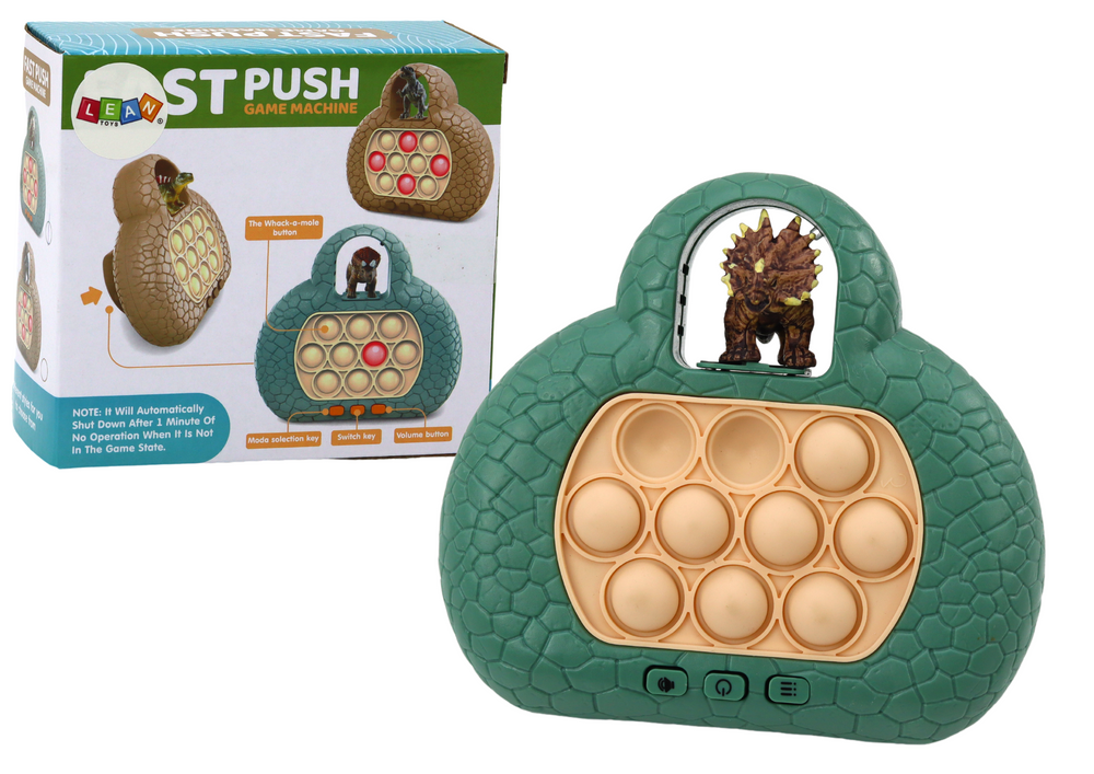 Sensorinis žaidimas „Pop It“ dinozauras, žalias