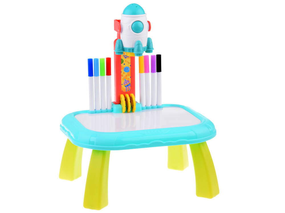 Erdvinis projektorius su stalu, raketa