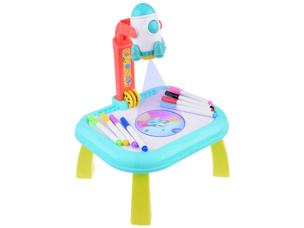 Erdvinis projektorius su stalu, raketa