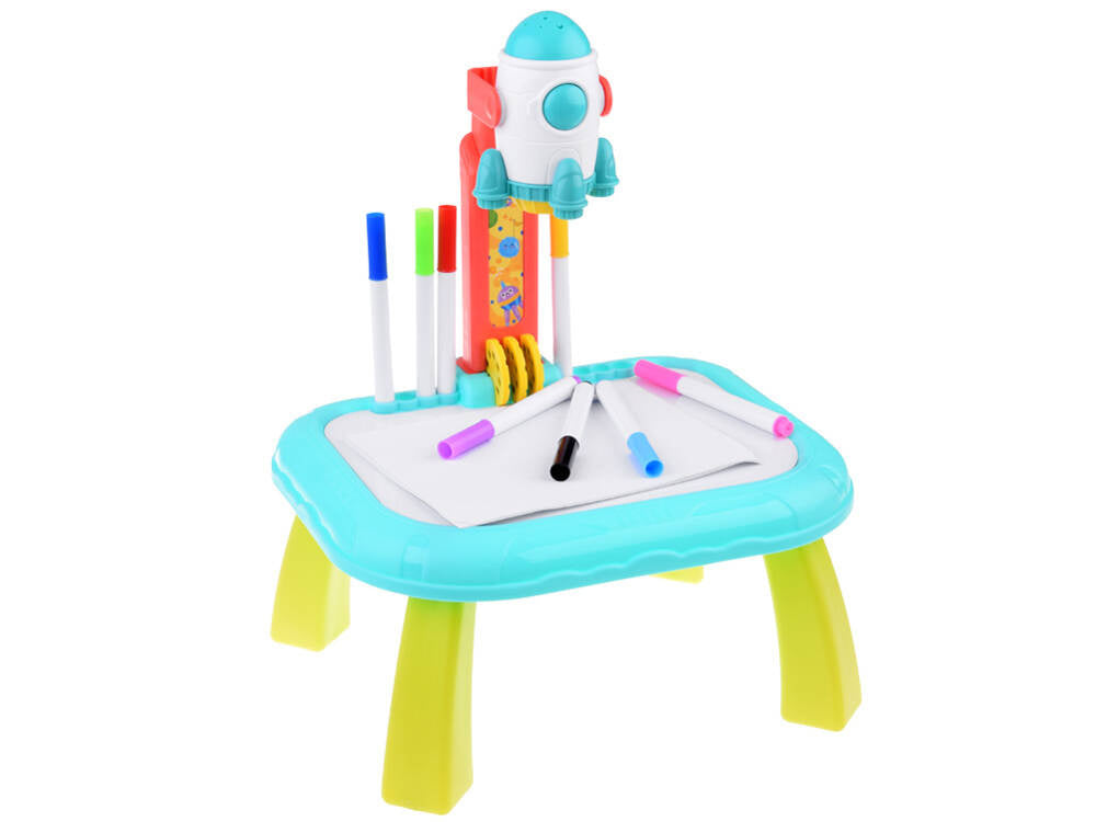 Erdvinis projektorius su stalu, raketa