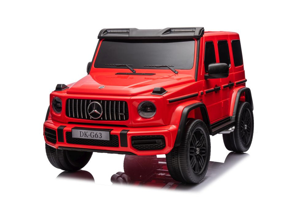 Dvivietis elektrinis džipas vaikams Mercedes G63 XXL 4x4, raudonas