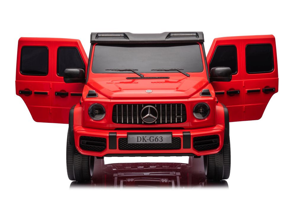 Dvivietis elektrinis džipas vaikams Mercedes G63 XXL 4x4, raudonas