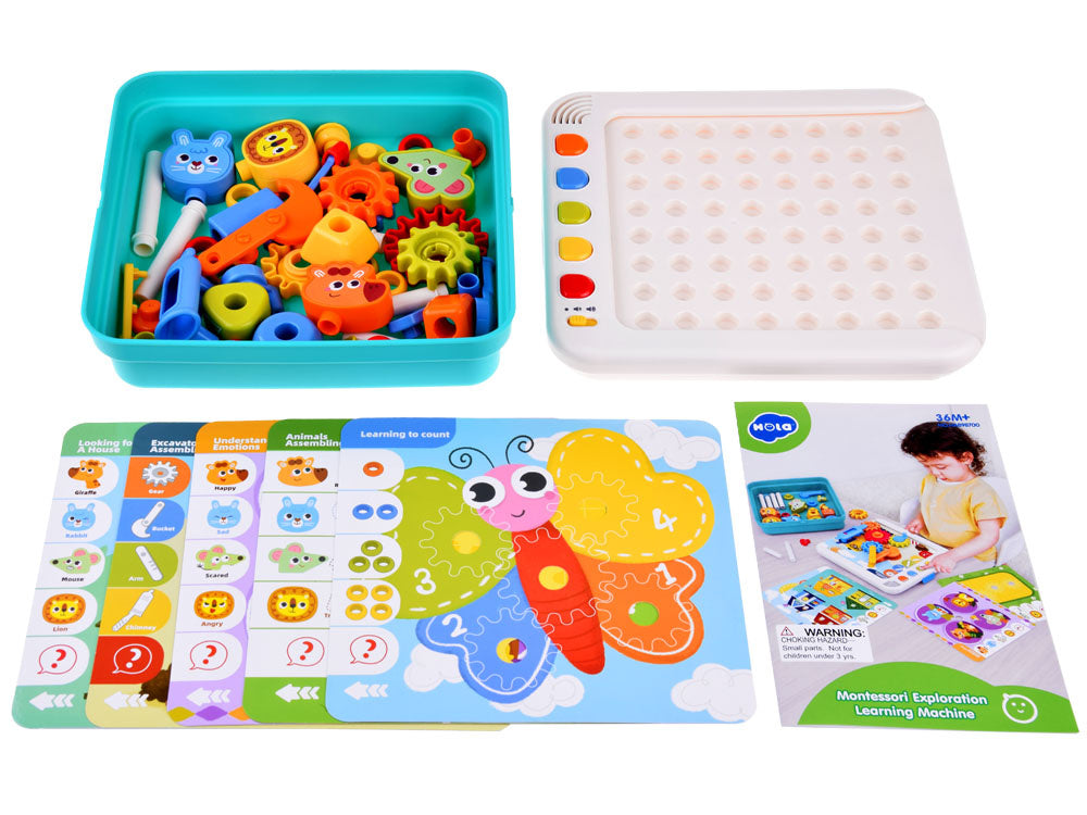 Interaktyvus Montessori mokomasis žaidimas, emocijos ir skaičiai