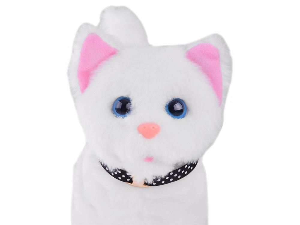 Interaktyvus kačiukas su priedais ir garso efektais, baltas